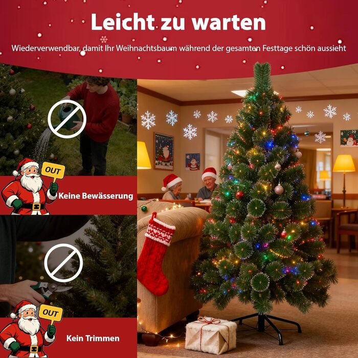 Штучна ялинка 120 см зелена VA-Cerulean