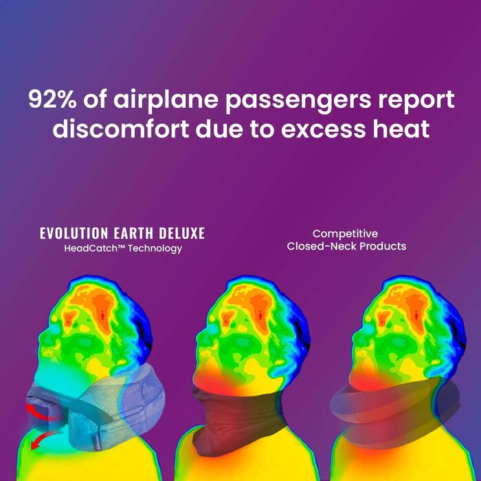 Дорожня подушка Cabeau Evolution Earth з розкішної піни з ефектом пам&39яті, найкраща дорожня подушка з підтримкою голови, шиї та підборіддя на 360 градусів (Fire) Oxide