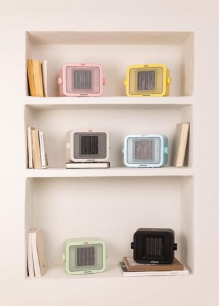 Керамічний радіатор білий/Портативний, термостат, 2 рівні потужності, PTC-обігрів, захист від перегріву, WARM BOX 1500 Вт кремово-білий