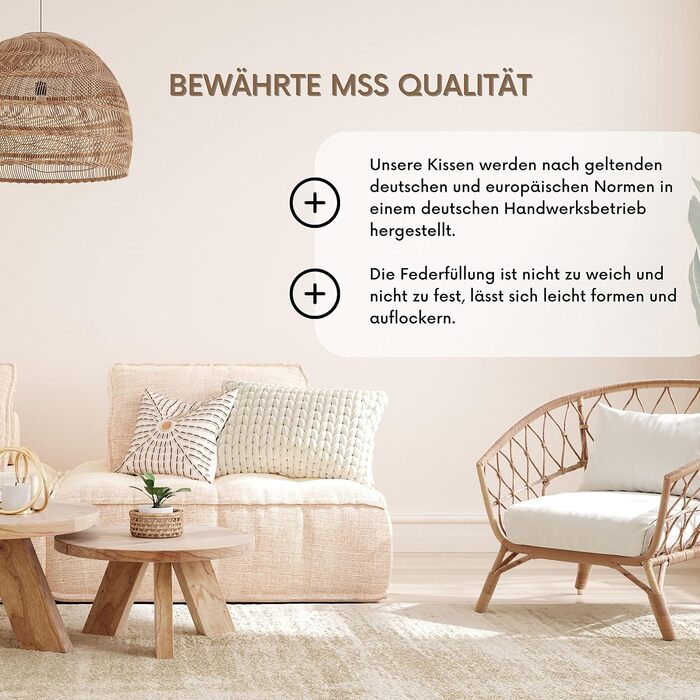 Комплект із 2 пір&39яних подушок MSS eK Розмір 30 x 60 см Вага наповнювача 500 грамів кожна 100 бавовна Не вищипується живими тваринами Наповнювач подушки Сертифіковано NOMITE - без кліщів Протестовано на наявність шкідливих речовин