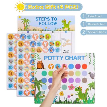 Дитяче сидіння для унітазу, сидіння для привчання до горщика, дорожній горщик 3-IN-1 On the Go Potty Seat Дитяче складне портативн