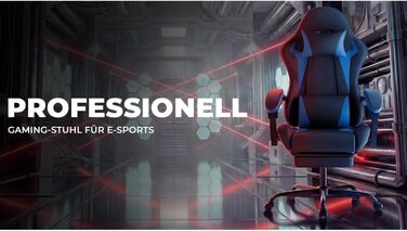 Безбрендове ігрове крісло ергономічне з регульованою висотою з підголівником, поперековою подушкою, обертове крісло для офісу, домашнього офісу, ПК, для дорослих та підлітків (чорний синій ПВХ), 0I&I0I