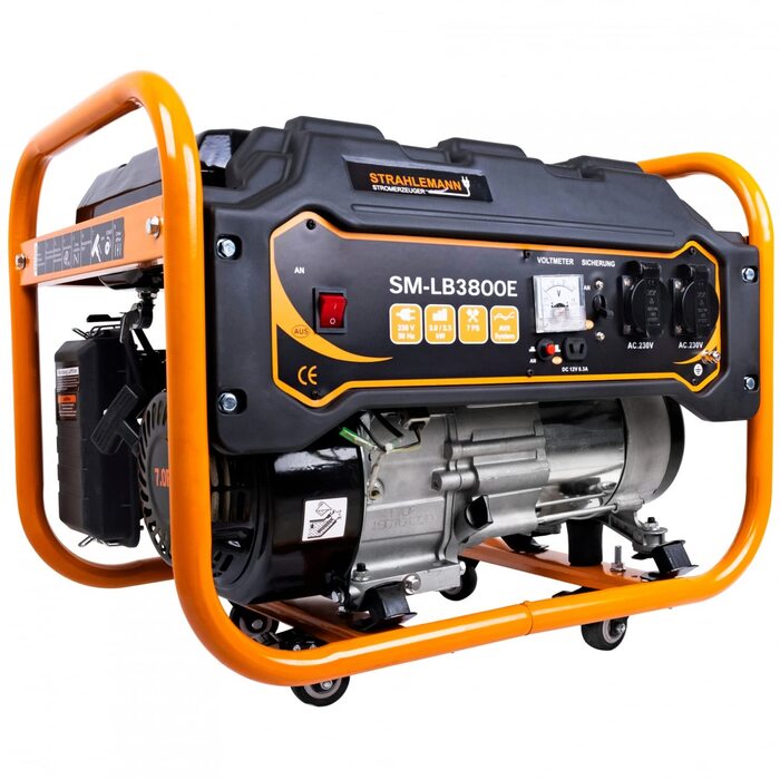 Бензиновий генератор Strahlemann потужністю 3300 Вт, аварійний генератор 230 В з 4-тактним двигуном потужністю 7 к.с.