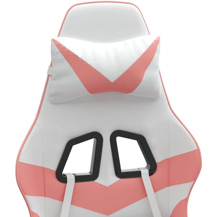 Обертове ігрове крісло з підставкою для ніг, біле та рожеве, штучна шкіра, меблі, крісло-реклайнер, крісло, письмове крісло для вітальні, спальні, модель 349564