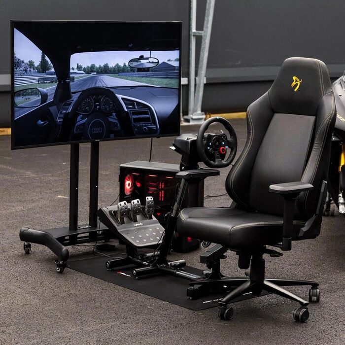 Симулятор швидкісних перегонів Arozzi, метал, чорний, 78 x 39 x 40 см