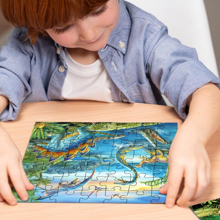 Дитячий пазл Ravensburger - 09317 Fascination Dinosaurs - Динозавр для дітей від 5 років, 3x49 елементів, іграшка динозавр для 1 г