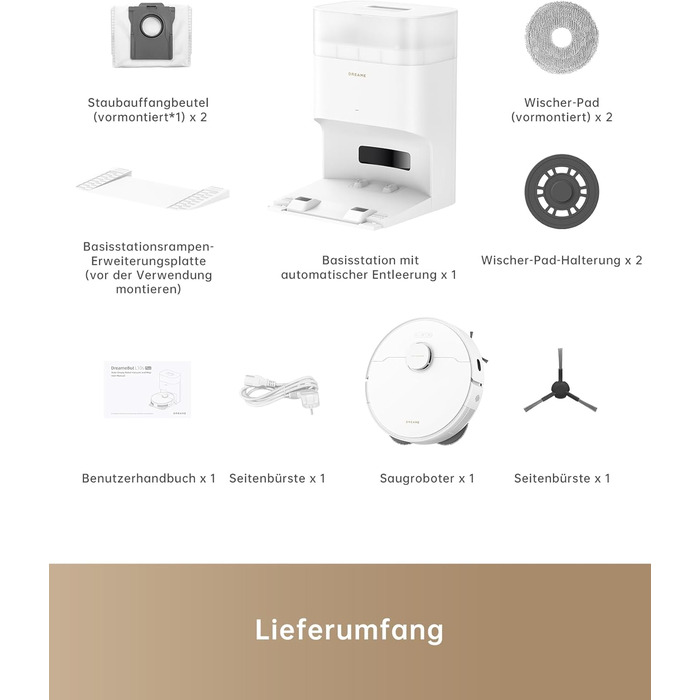 Робот-пилосос з автоматичним вивантаженням пилу, збирає пил до 90 днів, потужність всмоктування 7 000 Па, система миття DuoScrub,