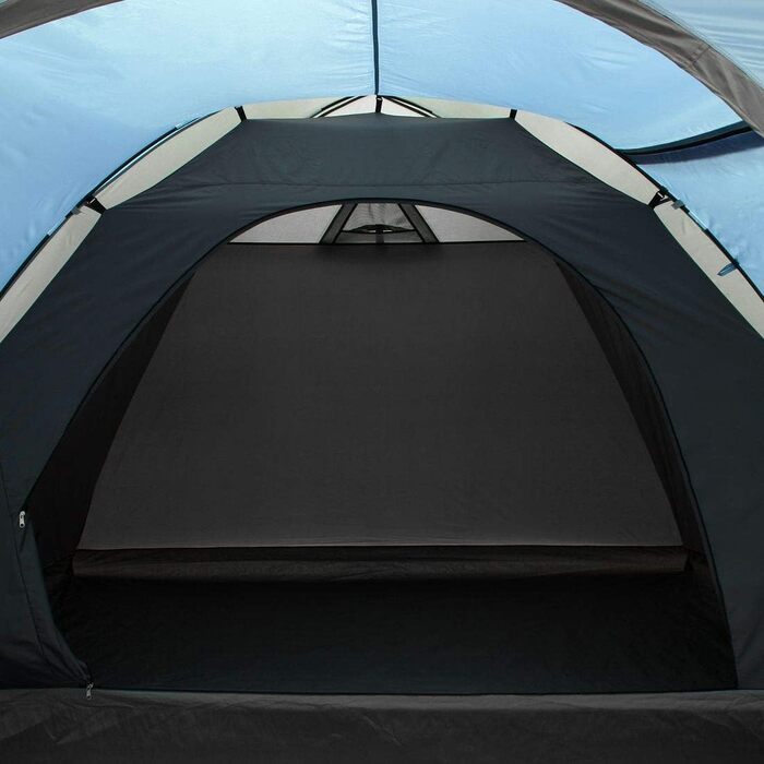Ваш намет GEAR Tivano 5-місний купольний намет Вітальня Бічний вхід Вікно Висота 5000 мм УФ 50 Захист Синій сірий