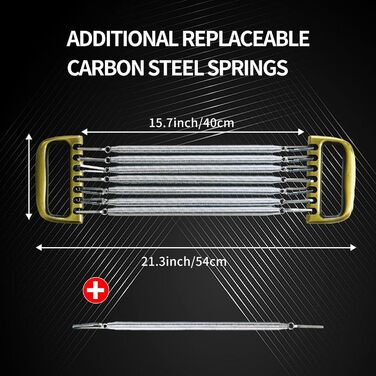 Еспандер для грудей 7 знімних пружин з ручкою з алюмінієвого сплаву для домашнього фітнесу, тренування м&39язів та бодібілдингу