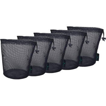 Чорна сітчаста сумка Нейлоновий мішок Міцна сітчаста сумка на шнурках Маленька дорожня сумка для укладання Сітчаста сумка для збер