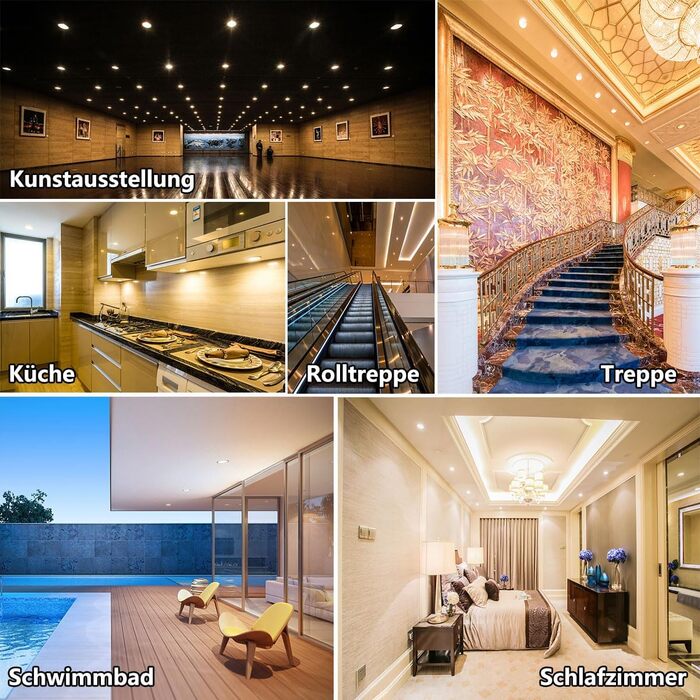 Світлодіодні вбудовувані точкові світильники Greenclick 5 шт. 230В, 9Вт 720LM Стельові точкові світильники з регулюванням яскравості, 11мм ультраплоскі вбудовувані світильники з трансформатором IP44 Світлодіодні точкові світильники для ванної, кухні, віта