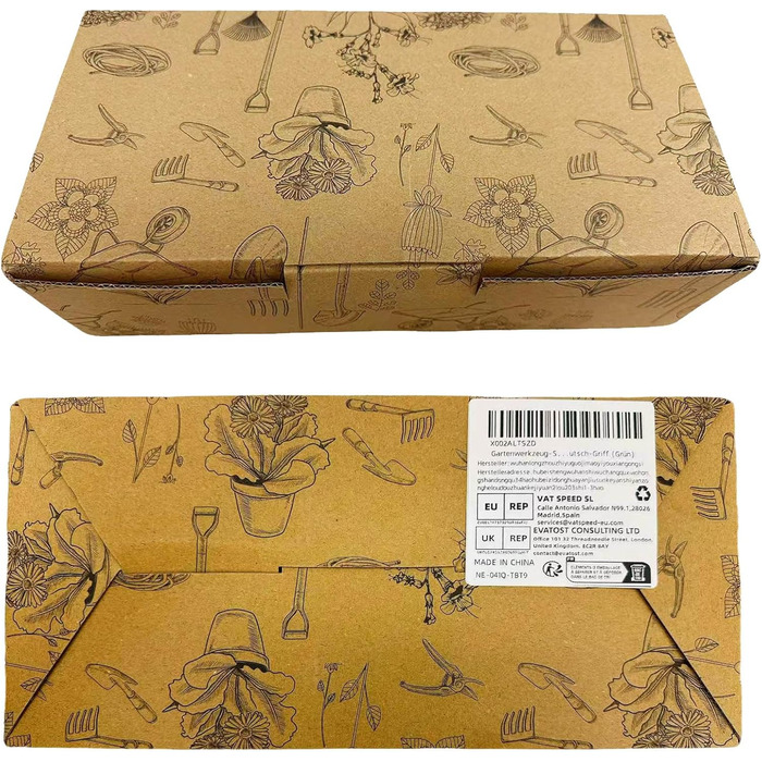 Набір садових інструментів Gartenwerkzeug, 7 предметів. Легкий набір ручних інструментів з алюмінієвого сплаву з антикорозійним покриттям, чудовий подарунок. У комплекті міцний чохол для зберігання та ергономічні ручки з протиковзким покриттям (Зелений)