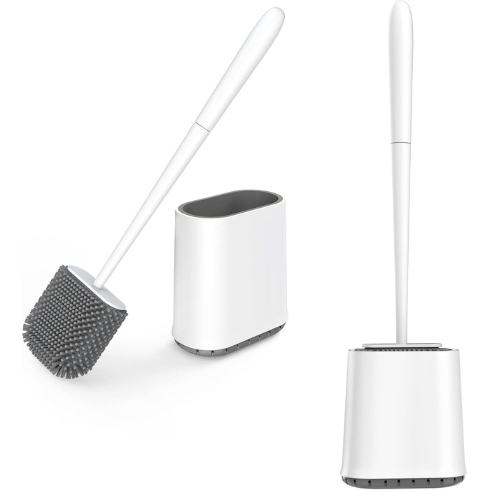 Щітка для туалету силіконова, щітка для туалету силіконова з тримачем для швидкого висихання, щітка для туалету настінна та стояча