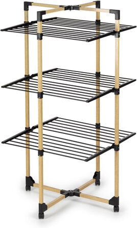 Складана сушильна машина для білизни I Сушіння на декількох рівнях I Сушильна стійка 69x136x69 см I До 20 кг білизни I Сушильна ма