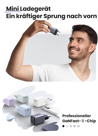 Сумісний з iPhone 16 Pro Max, 16 Plus, 16, 15 Pro, 14, Galaxy S24 Ultra, S23, iPad, Tab A8, Pixel, HomePod (чорний), 30W USB C Pow