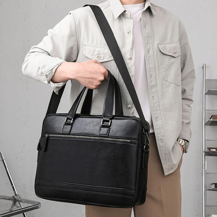 Сумка для ноутбука, портфель, сумочка, ділова сумка для ноутбука 15,6 дюйма, чоловіча, сумка для комп'ютера, шкіряний портфель, по