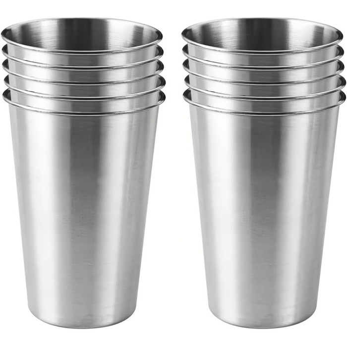 Стаканчик для води з нержавіючої сталі, 350 мл, міцна конструкція з нержавіючої сталі 304, штабельований дизайн для кемпінгу, вечірок та використання на свіжому повітрі