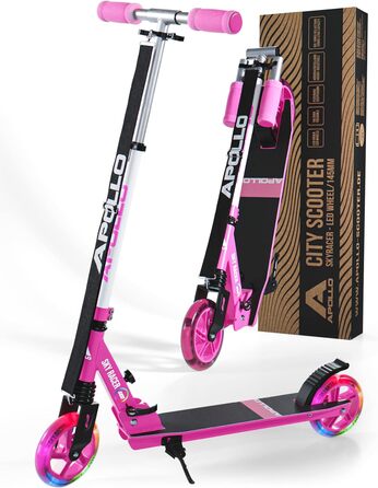 Міський самокат Apollo Skyracer зі світлодіодним підсвічуванням коліс самокат для дітей 6 років міський самокат з підвіскою самока