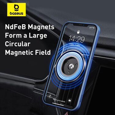Магнітний автомобільний тримач для телефону Baseus NeoGravity (чорний)