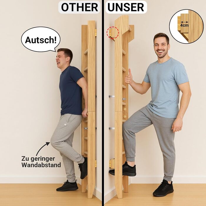 Дерев&39яні шведські стінки COSYLAND з турніком, стінка для скелелазіння для дітей та дорослих, гімнастична стінка для дитячих кімнат та фітнесу, кріплення до дверної рами, колір натурального дерева