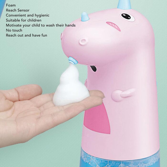 Автоматичний дозатор мила Дитячий милий електронний дозатор мила безконтактний перезаряджається пінопластовий дозатор мила для ван