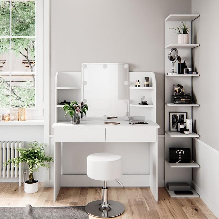 Настінна полиця Vicco Paolo, підвісна полиця, біла, 30 x 190 см, одинарна