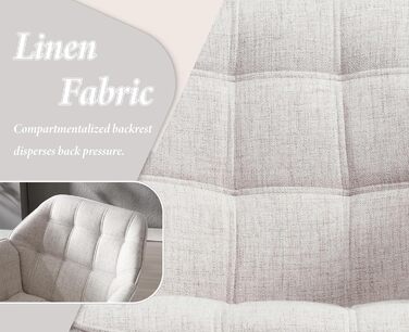 Крісло Chairus з м&39якою тканиною, лляне, одномісне, диванне, крісло для вітальні, сучасне крісло з дерев&39яними ніжками (бежевий-1) 80*73*79 см () бежевий-1