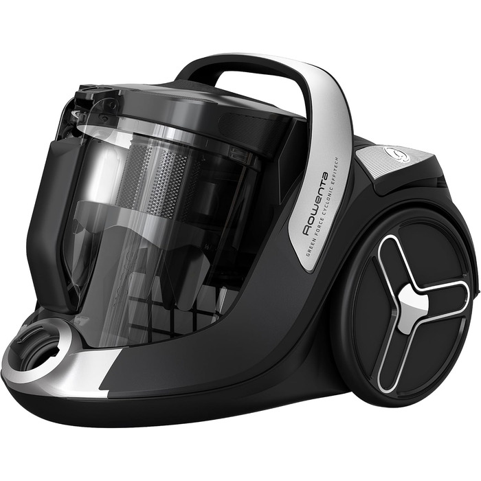 Пилосос без мішка 500 Вт 2,5 л 66 децибел Чорний / Алюмінієвий будинок шерсть домашніх тварин, 7C66