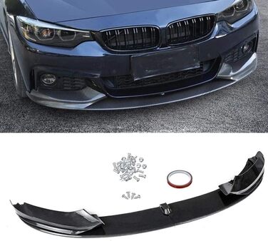 Передній спойлер автомобіля Губа для BMW F32 F33 F36 4 Series M Sport 2014-2020, ABS Передній бампер Губа Підборіддя Спойлер, Передня планка Передній совок Дифузор Передній бампер Автомобільні аксесуари Обвіс