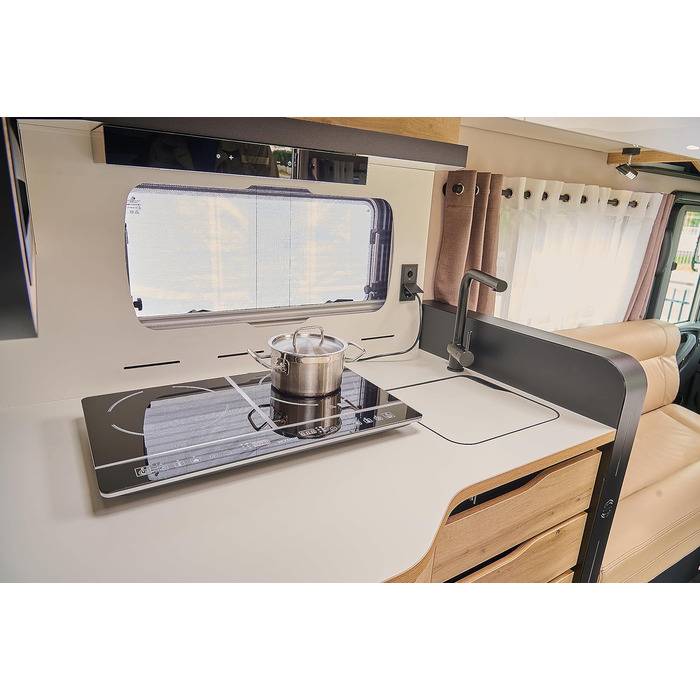 Подвійна конфорка SEVERIN індукційна для кухні, офісу або кемпінгу, високоякісна плита, кемпінгова плита на дві каструлі, чорна, 3,400 Вт, DK 1031 подвійна конфорка одинарна