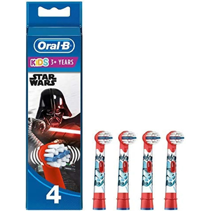 Змінні насадки для зубних щіток Oral-B Stages Star Wars, для електричної зубної щітки, підходить для дітей віком 3-6 років, 4 шт. и