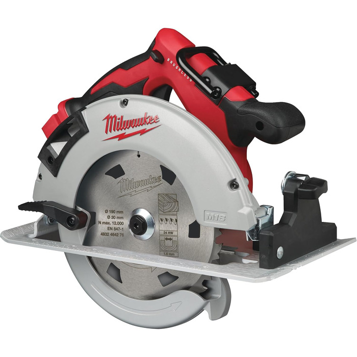 Циркулярна пила Milwaukee M18 CCS55, 18,0 В, без акумулятора та зарядного пристрою, 18 В, колір червоний