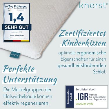 Дитяча подушка - Ергономічна подушка для дитячої кімнати з піною з пам'яттю - Подушка 40x60 см ідеально підходить як дитяча подушк