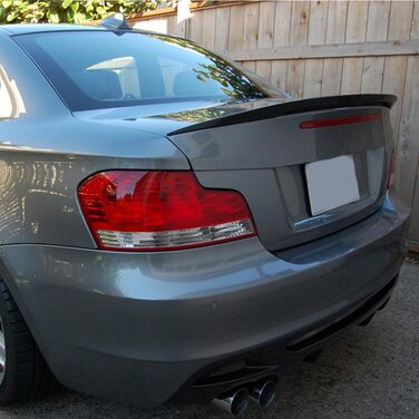Автомобільний задній спойлер для BM-W 1 Series E82 Coupe 123d 2007-2013, спойлер продуктивності багажника Губа заднього крила Спойлер заднього крила Аксесуари для модифікації автомобіля, чорний чорний звичайний
