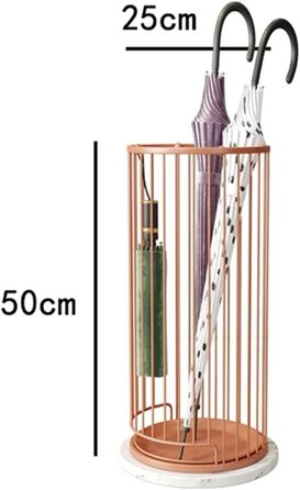 Підставка для парасольок Залізна художня підставка для парасольок Скандинавські меблі Дощовик Відро для парасольки Домашній комерційний офіс Пляж Стійка для зберігання парасольки Прикраса Тримач парасольки (колір помаранчевий)