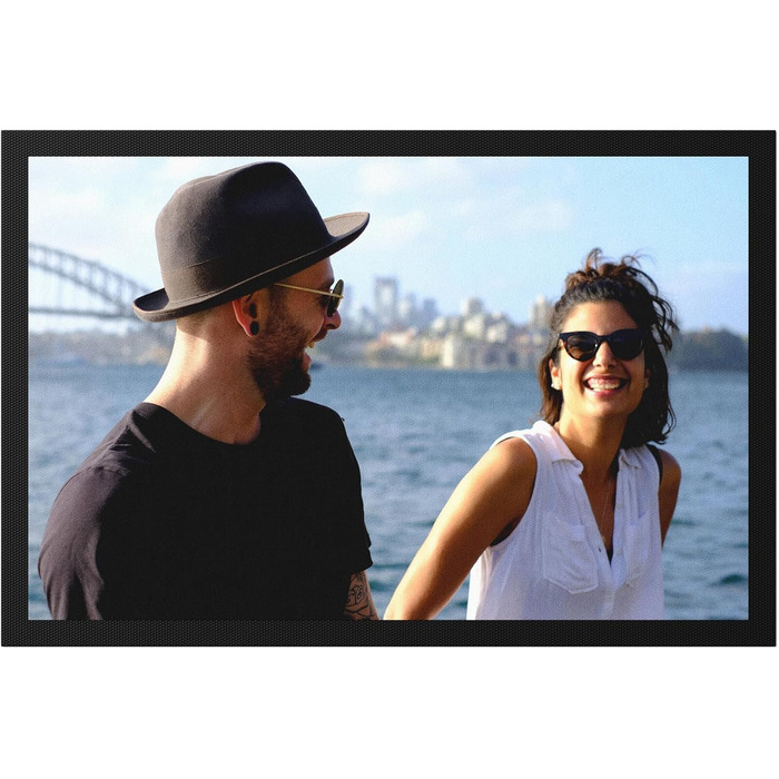 Персоналізований килимок для дверей з фотодизайном - Килимок для внутрішніх та зовнішніх робіт, персоналізований подарунок, 60 x 40 см