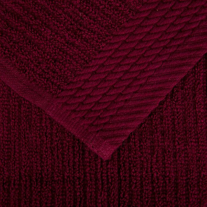 Набір ребристих рушників Lavish Home, 100 бавовна, бордово-червоний, 10 предметів, бордові кольори
