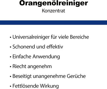 Апельсиновий олійний очищувач-концентрат для знежирення 500 мл пляшка - М'який апельсиновий очищувач висококонцентрований з ароматом свіжого апельсина - Універсальний миючий засіб для дому, кухні та ванної кімнати 500 мл (1 упаковка)