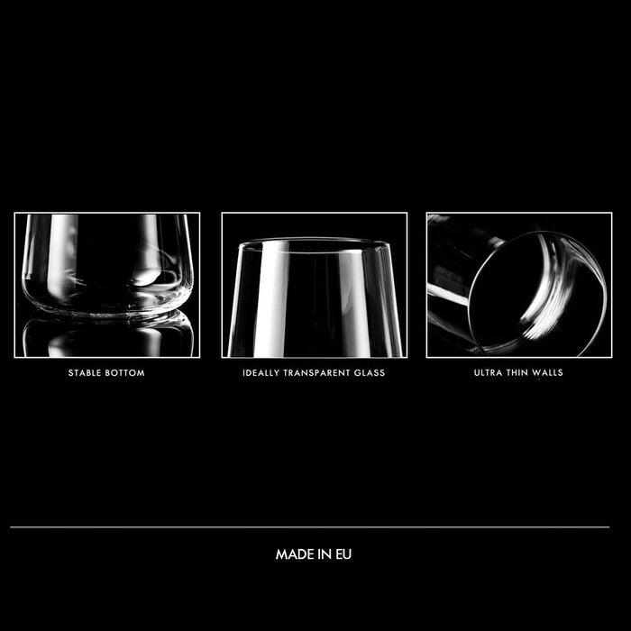 Стакани для джину Krosno стакани для води стакани для білого вина стакани для пиття набір 6 380 мл Авангардна колекція ідеально пі