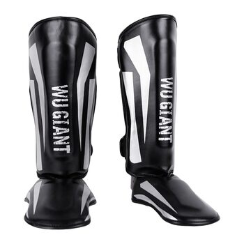 Щитки для кікбоксингу, товсті щитки для гомілок SGZIOO із захистом підйому стопи, регульовані, для муай-тай, ММА, боксу, кікбоксингу, тренувань з бойових мистецтв