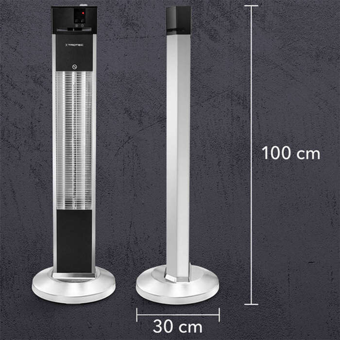 Обігрівач інфрачервоний Trotec IRS 2000 E 2000 W Silver/Black (1410003920)