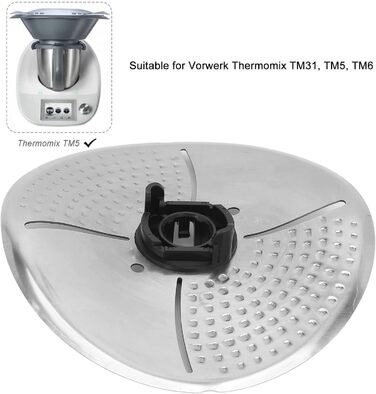 Кришка ножа, Кришка леза для кухонних машин Захисна кришка головки різака з нержавіючої сталі Захисний чохол для Thermomix Tm5 Tm6 Tm31, 6