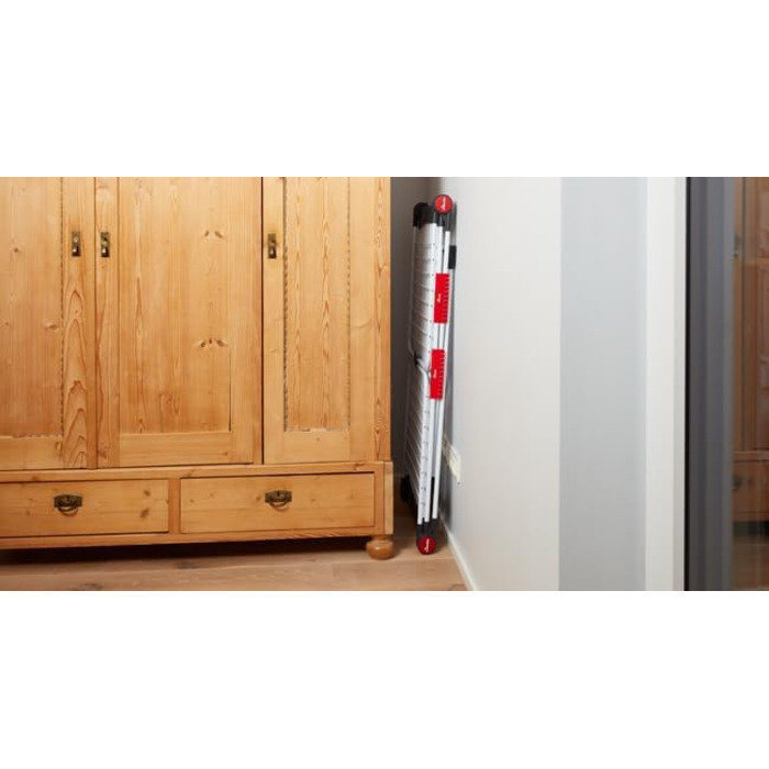 Вішалка для одягу Vileda Infinity Flex Plus, висувна центральна секція до 2 м, лінія сушіння 30 м, високі крила з лініями XXL, еко