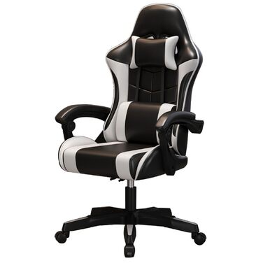 Ігрове крісло Комп&39ютерне крісло Крісло для домашнього офісу Інтернет-ігрове крісло Барне спортивне крісло-підйомник Чорний білий