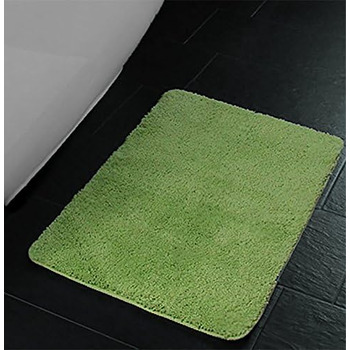 Килимки для ванної Brandsseller, комплект з 2 шт. , складається з килимка для ванної (приблизно 50/80 см) та килимка для туалету (приблизно 45/50 см) - Колір зелений. Комплект з 2 шт. приблизно 50 x 80 см / 45 x 50 см, зелений