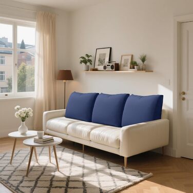 Подушка для дивана 601350 см М&39яка подушка для спинки зі знімним чохлом Зручні подушки для дивана та кушетки Декоративна подушка для спинки вітальні, синя, 601350 см