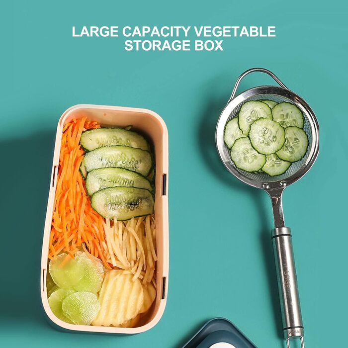 Подрібнювач овочів Tyenaza, багатофункціональний подрібнювач сиру, ручний подрібнювач сиру із захисним кожухом для рук для зливу подрібнених овочів для зберігання