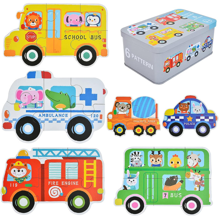 Дитячий пазл EKKONG, дерев&39яні іграшки для дітей, дерев&39яні пазли від 2 3 4 5 років, іграшки Монтессорі на Різдво, день народж