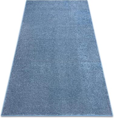 Однотонний ніжний килим Santa FE для кімнат, вітальні, спальні, килимове покриття, синій, різні розміри, 400x600 см 400x600 см Син
