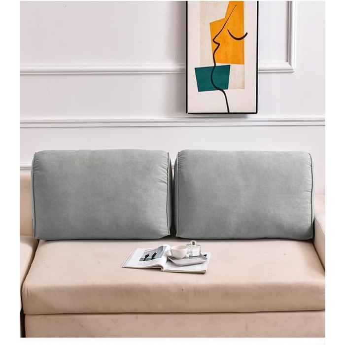 Надзвичайно товста спинка дивана, клиноподібна подушка для дивана, ліжка, велика подушка для підтримки попереку спини, декоративна подушка для читання, подушка для підтримки талії, подушка для узголів&39я ліжка зі знімним чохлом (71,1 x 45,7 x 20,3 дюйма,